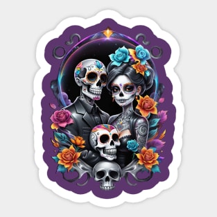 Parejas - Couples- Dia De Los Muertos Sticker